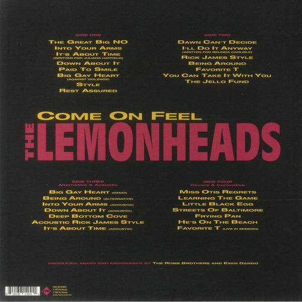 ワールドワイドLP Lemonheads Come On Feel The Lemonheads FIRELP494 Fire Records /00400 The Lemonheads – Come On Feel (30th Anniversary Edition