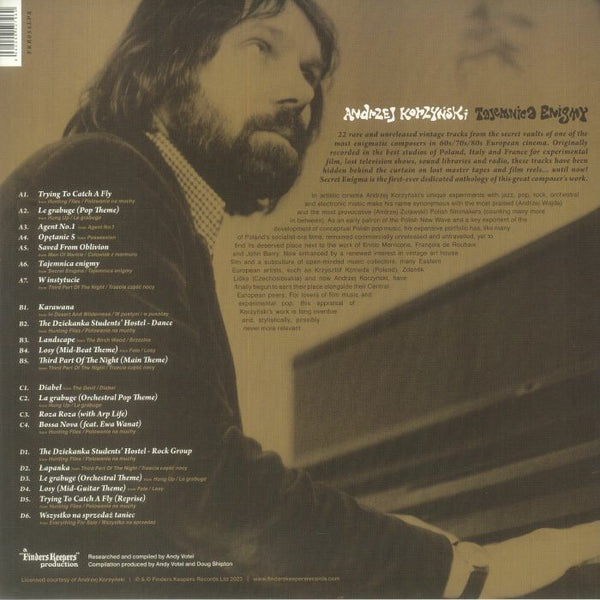 英2LP Andrzej Korzy?ski Tajemnica Enigmy (Secret Enigma - 1968-1981) FKR055LPX Finders Keepers Reco /00520 Andrzej Korzyński – Tajemnica Enigmy (Secret Enigma - 1968