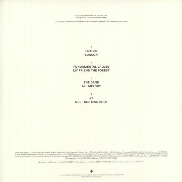 英、アイルランドLP Nils Frahm Tripping With Nils Frahm ERATP136LP Erased Tapes Records /00260 Tripping with Nils Frahm by Nils Frahm - Releases - Erased Tapes