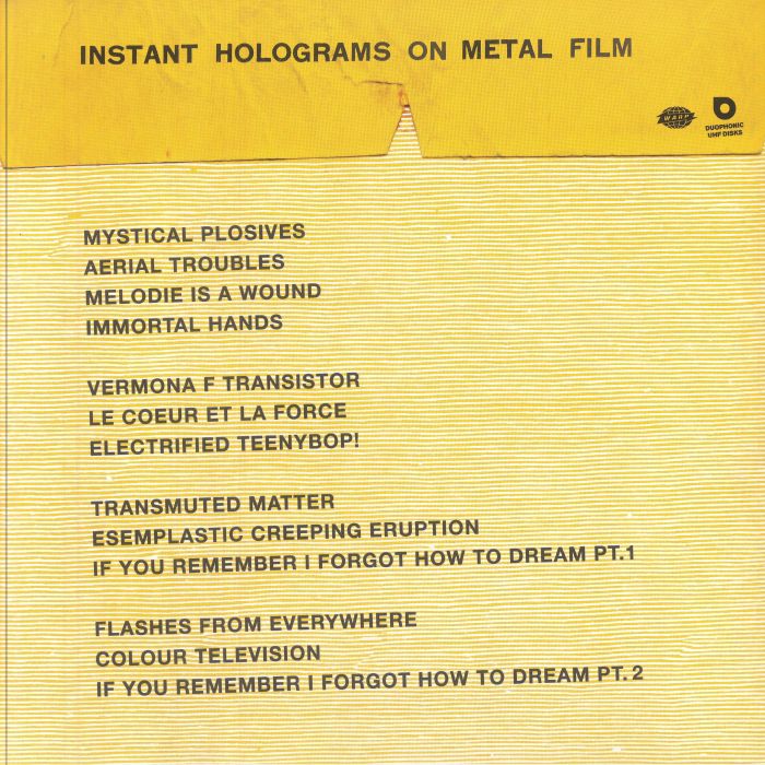 Instant Holograms On Metal Film