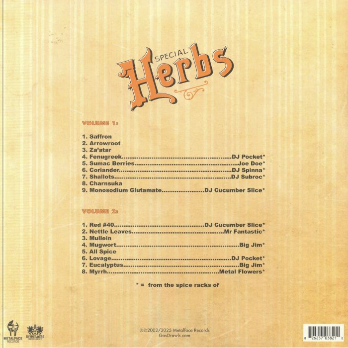 Metal Fingers Presents: Special Herbs Vol. 1 &amp;