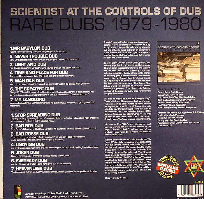 At The Controls Of Dub - Rare Dubs 1979-1980