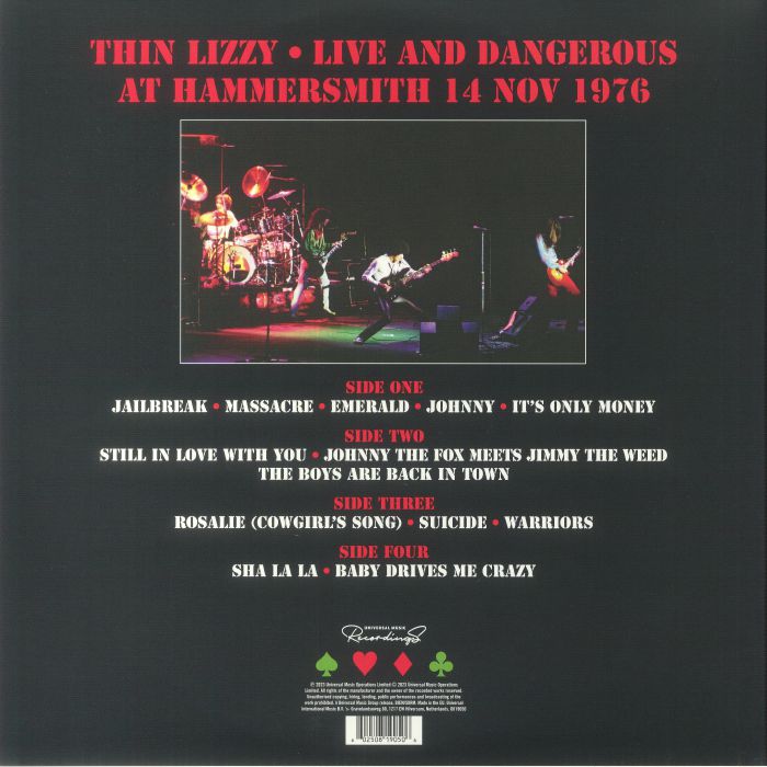 Live And Dangerous – Hammersmith 15/11/1986
