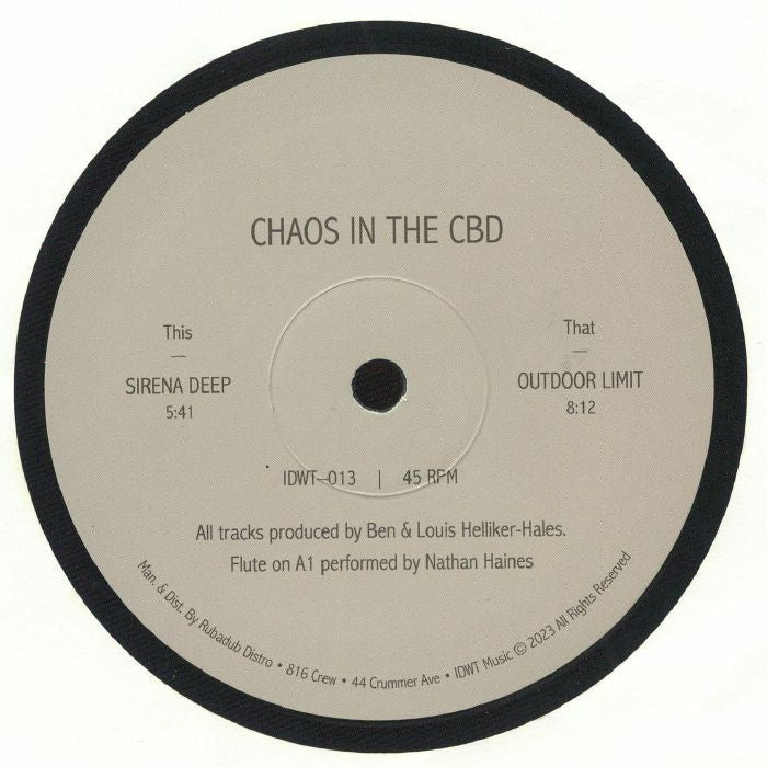 Chaos In The CBD - Sirena Deep EP [In Dust We Trust] 12