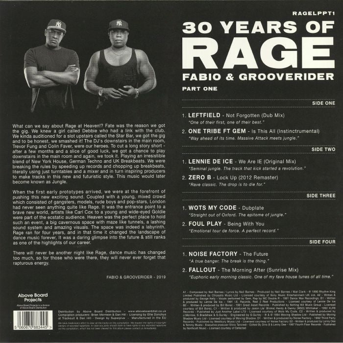 30 Years Of Rage Part 1
