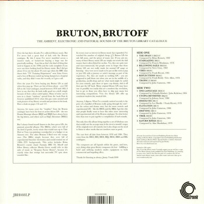 Bruton Brutoff – The Ambient, Electronic and Pastoral sounds of the the Bruton library catalogue