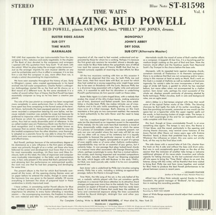Time Waits: The Amazing Bud Powell, Vol. 4