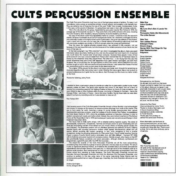 The Cults Percussion Ensemble